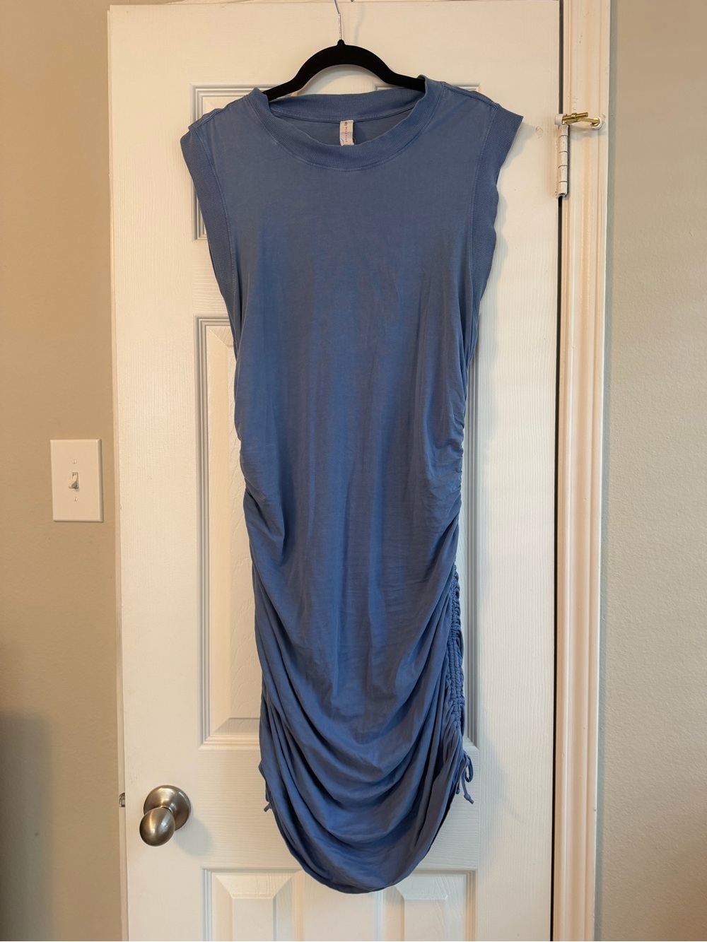 Blue Sleeveless Cotton Dress- Anthropologie